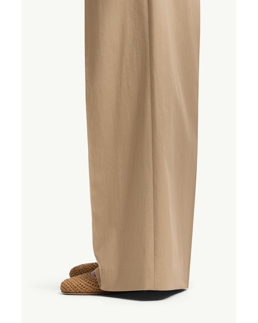 Moncler Natural Pleated Tailored Pants