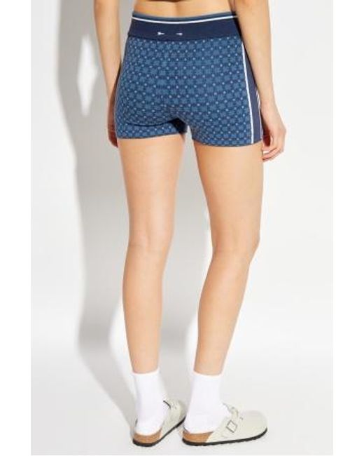 The Upside Blue Lumiere Patterned Shorts