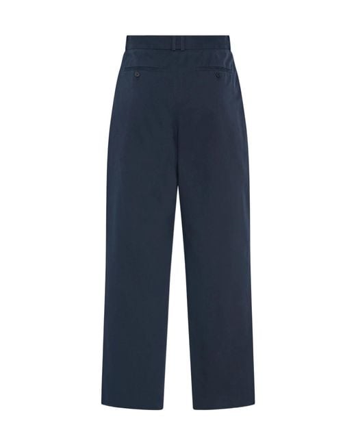 The Row Blue Tibor Regular Fit Pants for men