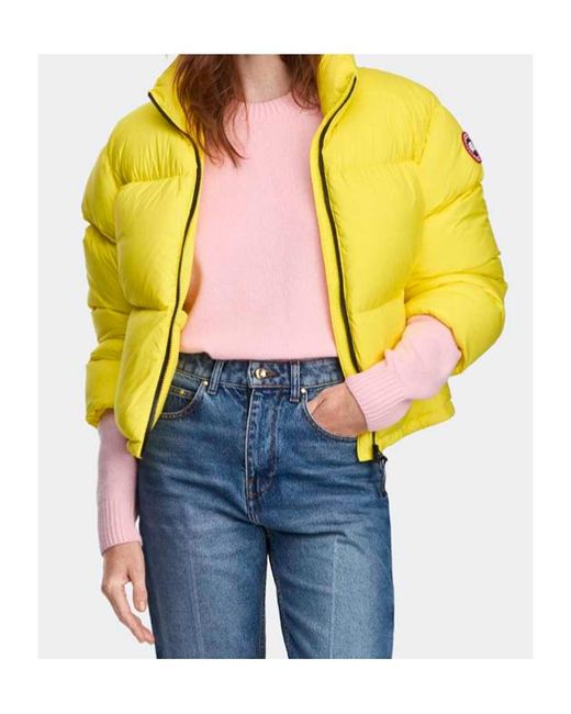 Canada Goose Yellow Fallon Puffer Jacket