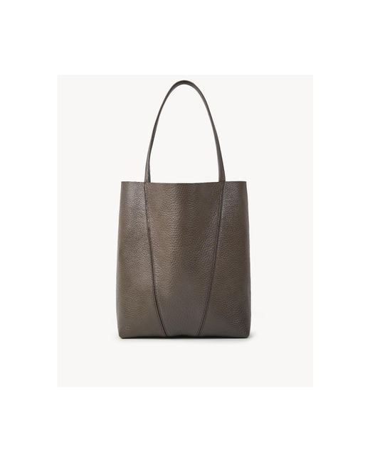 Chloé Brown Chloé Spin Charm Detailed Tote Bag