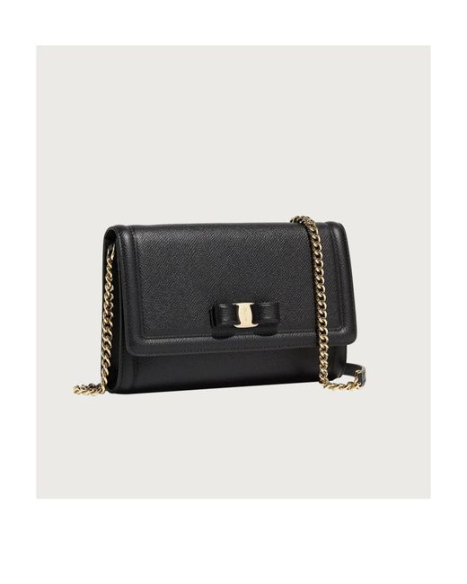 Ferragamo Black Mini Clutch Bag
