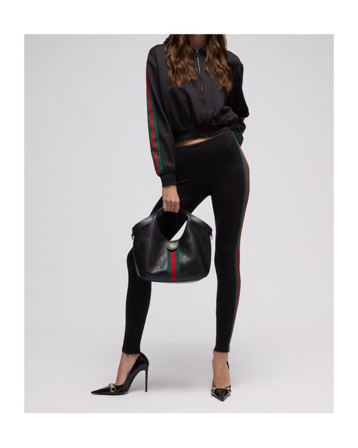 Gucci Black Giglio Small Tote Bag