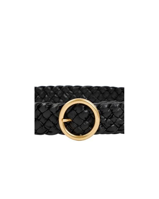 Bottega Veneta White Foulard Intreccio Belt