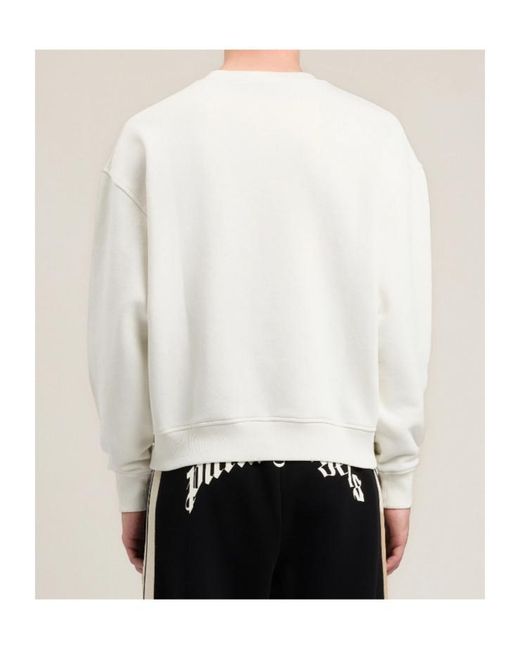Palm Angels White Bear Patch Sweatshirt for men