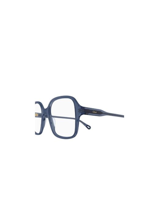 Chloé Blue Chloé Eyewear Square-Frame Glasses