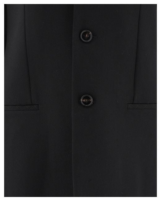 Bottega Veneta Black Single-Breasted Blazer