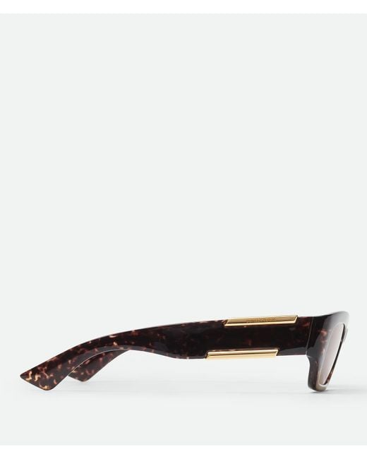Bottega Veneta White Eyewear Dash Rectangular Frame Sunglasses
