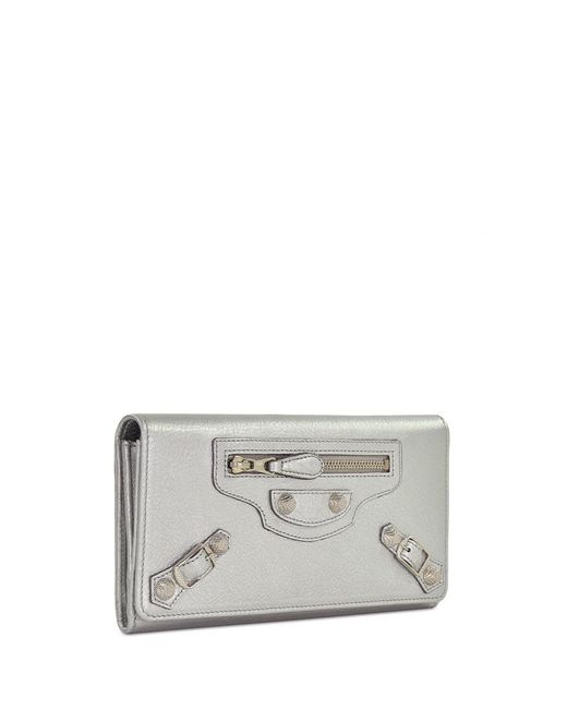 Balenciaga Gray Logo Wallet