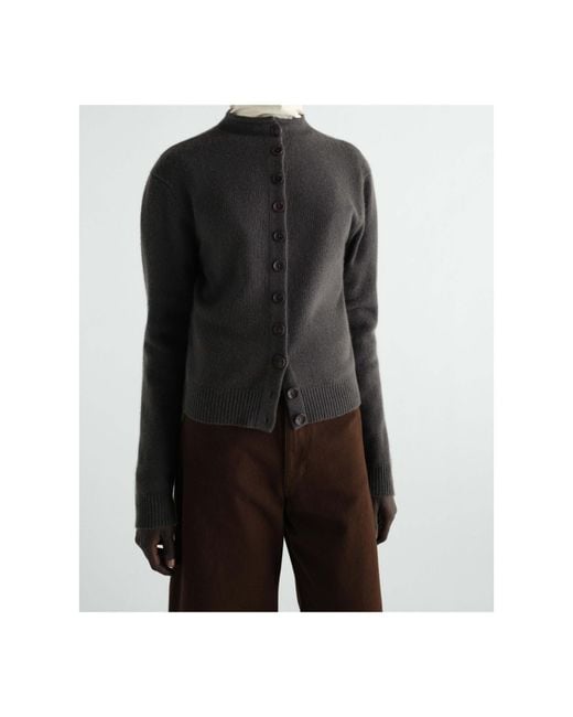 Lemaire Gray Reversible Buttoned Sweater