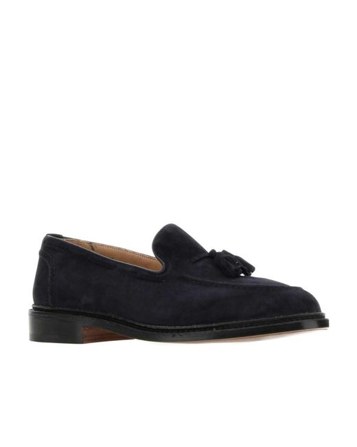Tricker's Black Tricker's Elton Tassel Loafers for men
