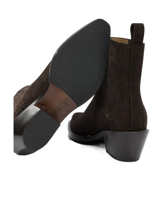 Henderson Black Pointed-Toe Ankle Boots