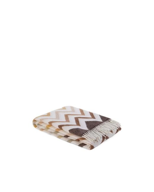 Missoni White Home Watamu Blanket for men