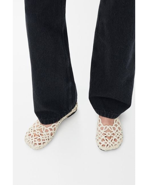 Loewe Natural Petal-Shaped Character Puzzle Ballet Slippers