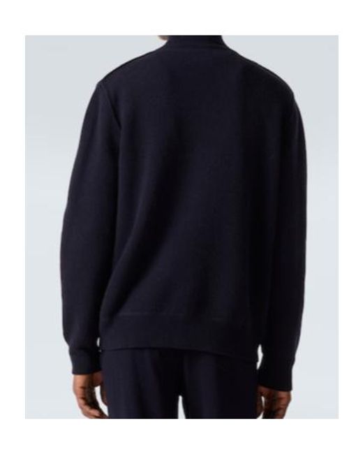Allude Blue Knitted Cardigan for men
