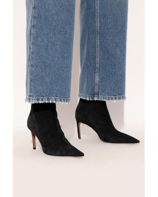 Dolce & Gabbana Black Pointed Toe Ankle Boots