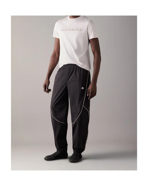 Moose Knuckles White Connor Logo T-Shirt for men