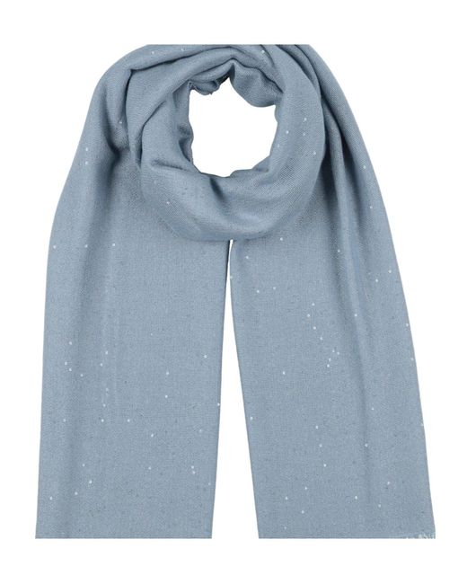 Brunello Cucinelli Blue Solidcolor Scarf