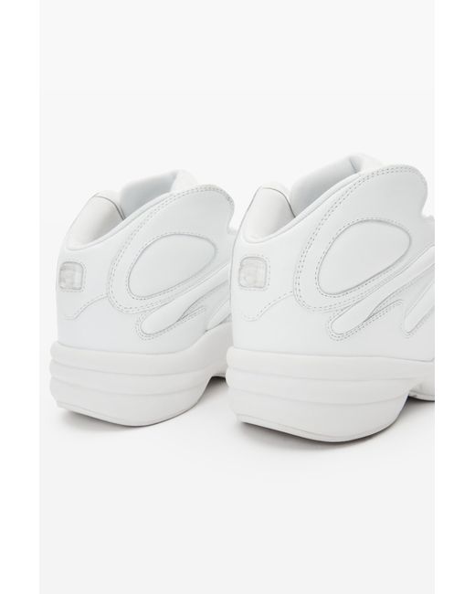 Alexander Wang White Hoop Lace-Up Sneakers