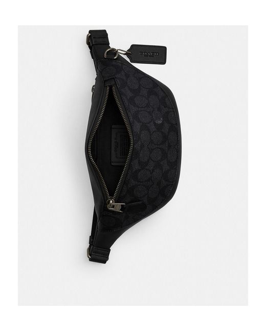 COACH Black Warren Mini Fanny Pack for men