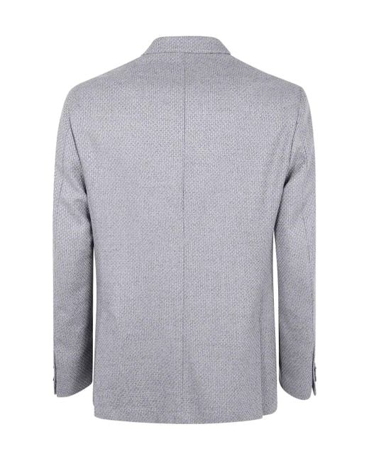 Barba Napoli Gray 'Bactive Mono' Jacket for men