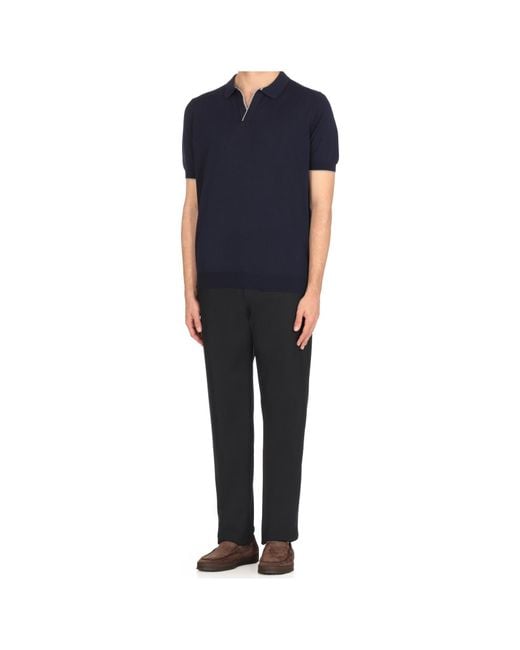Fay Blue Classic Polo Shirt for men