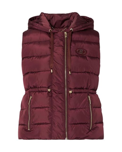 Liu Jo Purple Short Padded Nylon Jacket