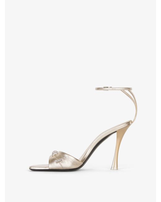 Givenchy White Stitch Sandals