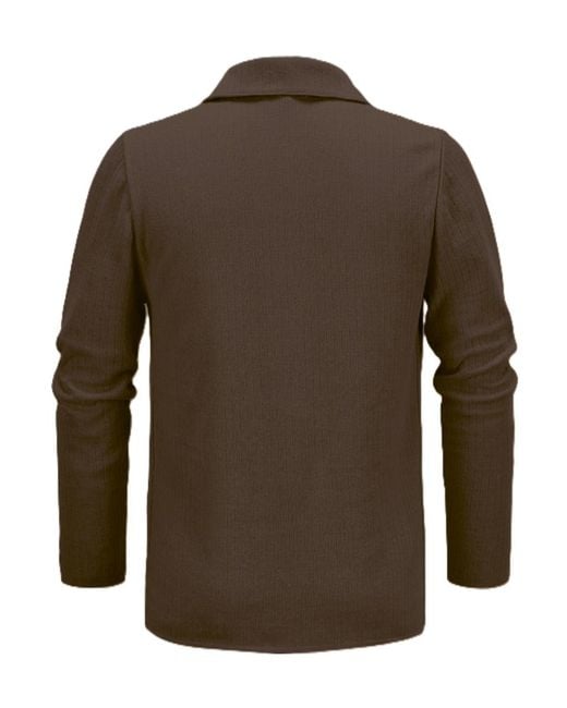 Lardini Brown Long-Sleeve Jacket for men