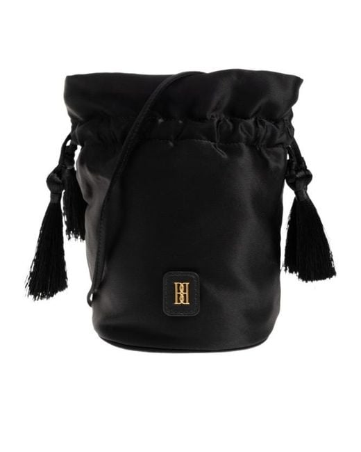 By Malene Birger Black Landinna Tassel-Detail Bucket Bag