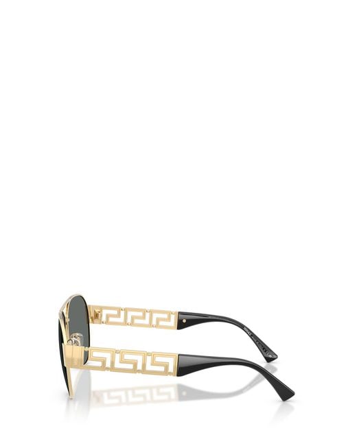 Versace Metallic Pilot-Frame Sunglasses for men