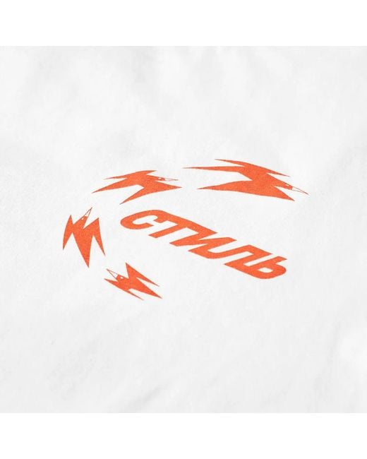 Heron Preston White Printed T-Shirt for men