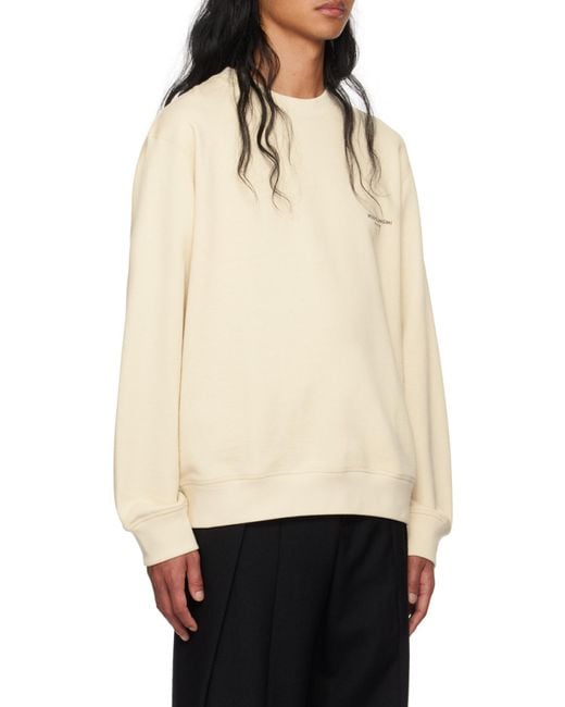 Wooyoungmi Natural Round Collar Long Sleeve Sweater for men