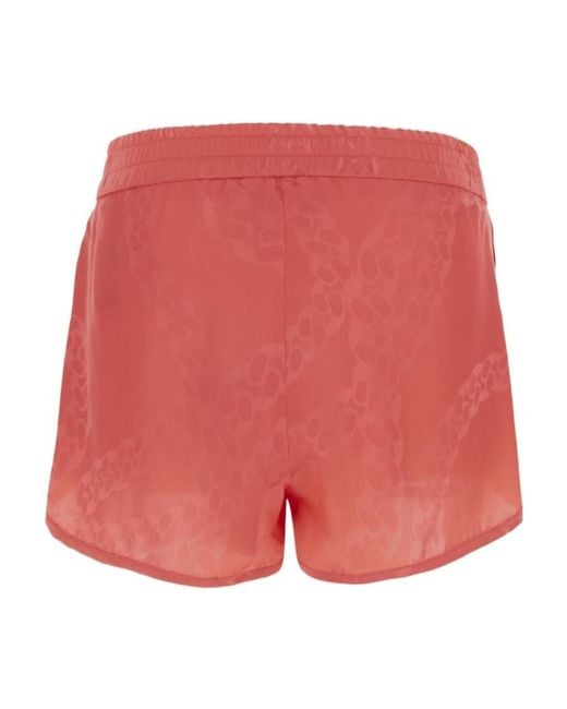 Stella McCartney Red Chain Jacquard Shorts