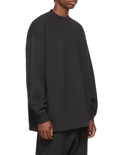 Fear Of God Black Logo-Print Sweatshirt for men
