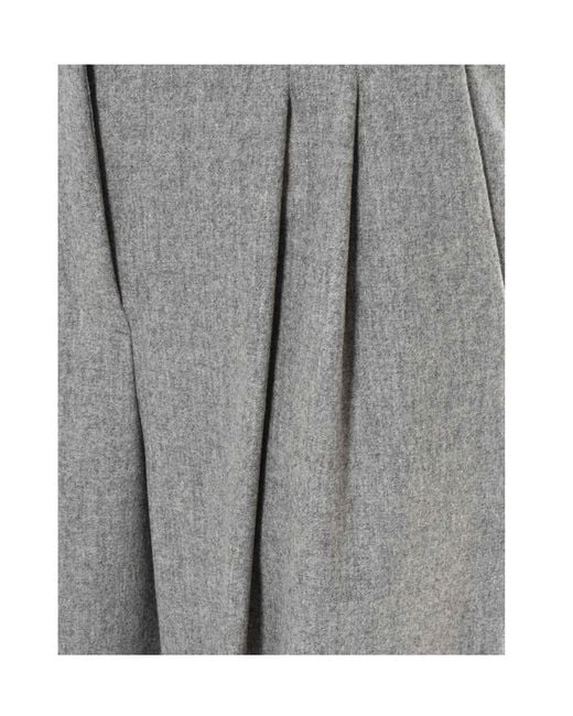 Lorena Antoniazzi Gray Belt-Loop Casual Pants