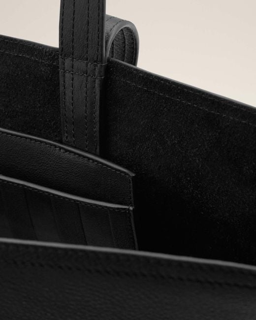 AMI Black Ami Midi Tote Bag