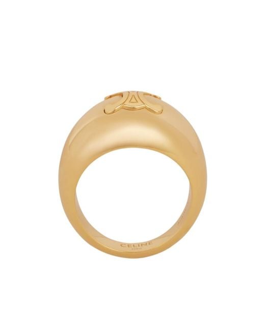 Céline Metallic Triomphe Large Ring