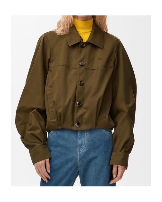 Loewe Green Buttoned Jacket