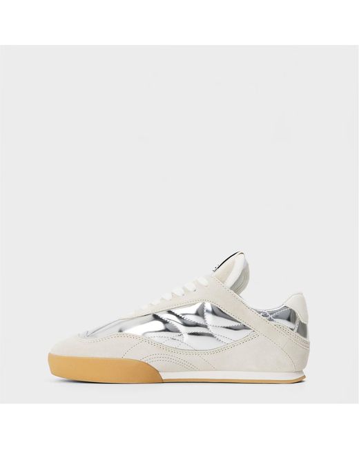 Chloé White Lace-Up Low-Top Sneakers
