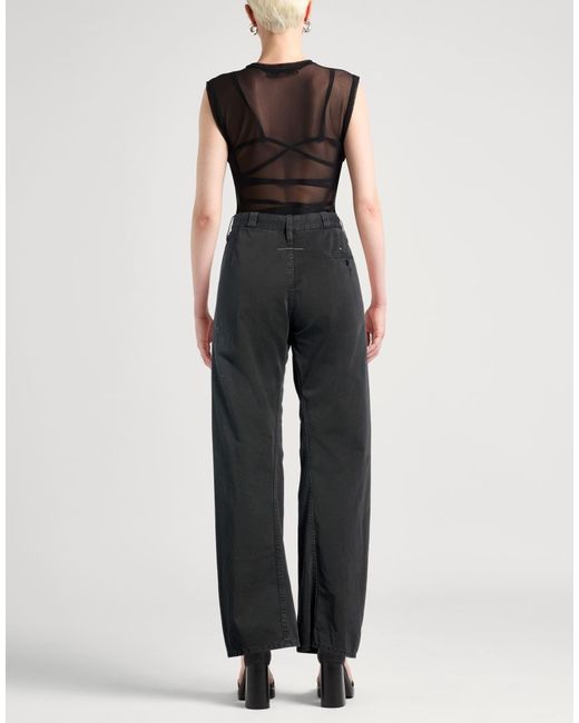 MM6 by Maison Margiela Gray Tie-Dye Straight-Leg Pants