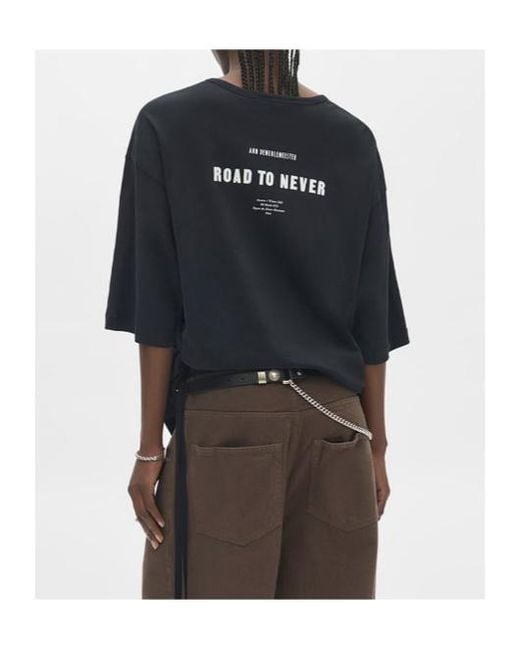 Ann Demeulemeester Blue Short-Sleeved T-Shirt
