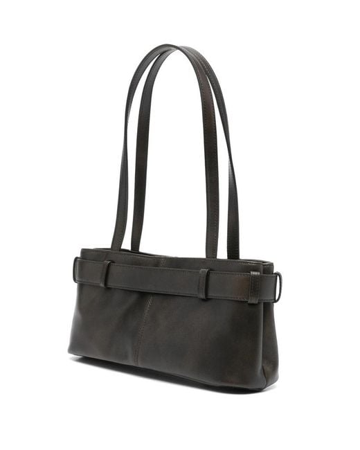 OSOI Black Dual-Handle Shoulder Bag