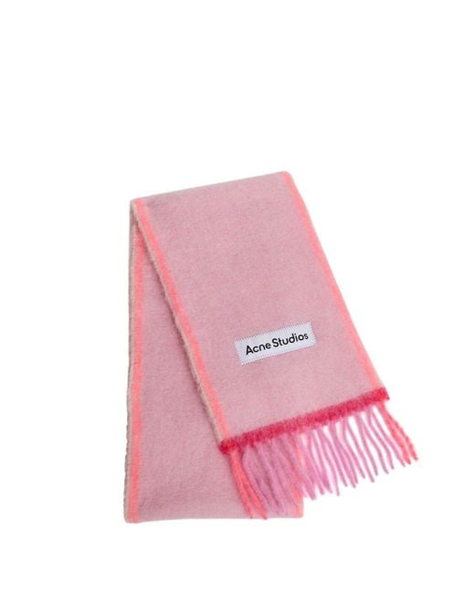 Acne Pink East West Medium Leather Shoulder Bag