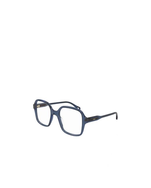 Chloé Blue Chloé Eyewear Square-Frame Glasses