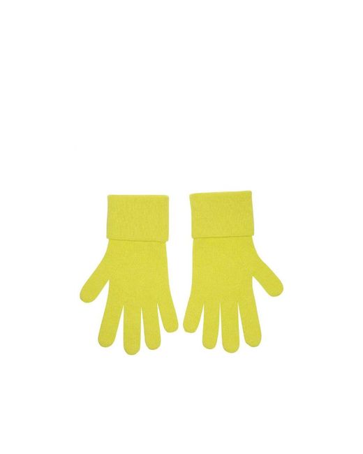 Givenchy Yellow Logo Gloves for men