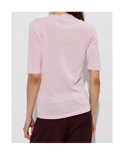 Fabiana Filippi Pink Short-Sleeved Knitwear