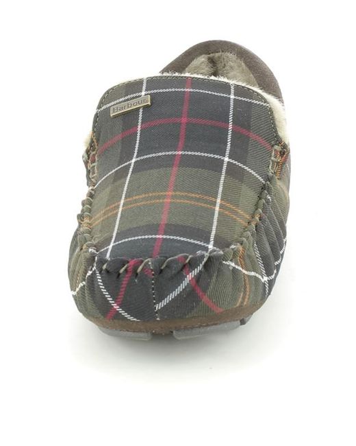Barbour Gray Round Head Slippers for men