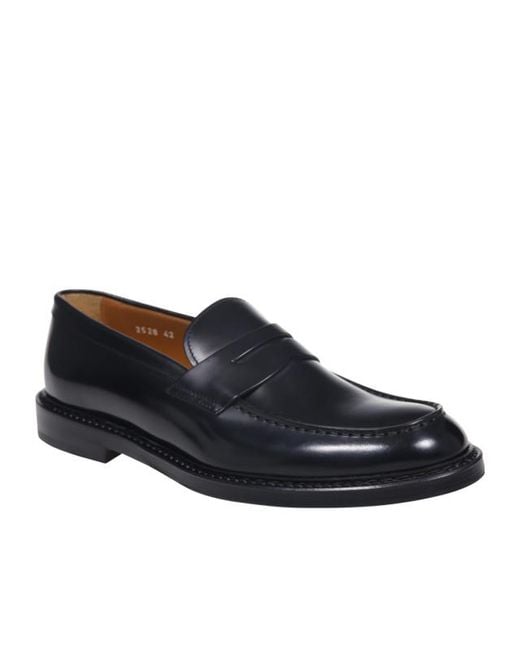 Doucal's Blue Horse Penny Slip-On Loafers for men