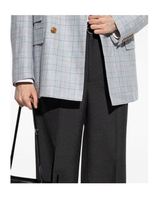 Vivienne Westwood Blue Checked Double-Breasted Blazer for men